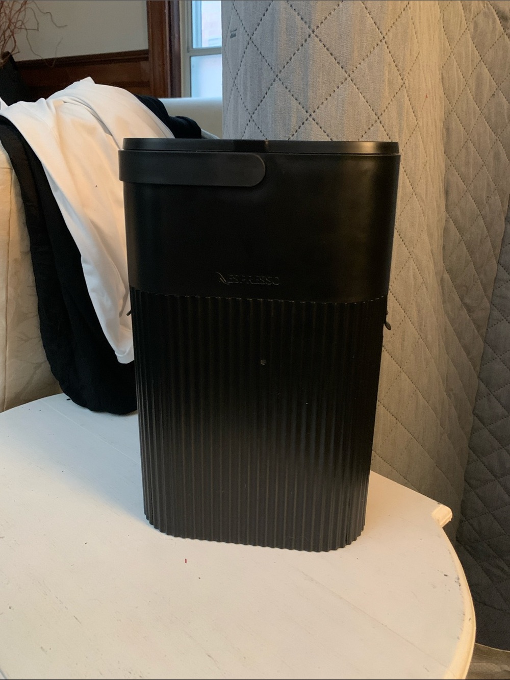 Nespresso Black Vertical Pod Holder with Ribbed Grip
